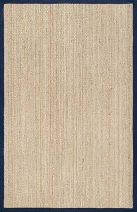 Navy 4' Seagrass with Border Rug swatch