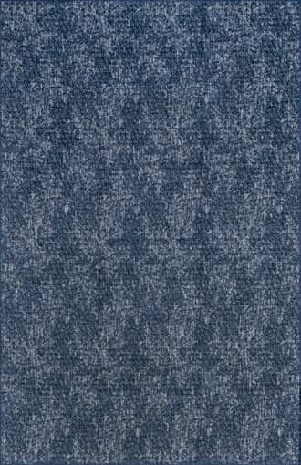 Navy 7' 3" x 9' 3" Carla Washable Hazy Solid Rug swatch