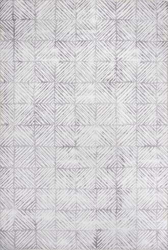 Grey 5' x 8' Johanna Tiled Washable Indoor/Outdoor Rug swatch