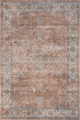 Rust Yvette Washable Stain Resistant Rug swatch