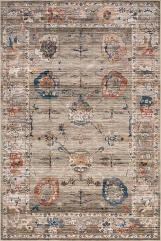 8' x 10' Mandi Vintage Floral Spill Proof Washable Rug primary image