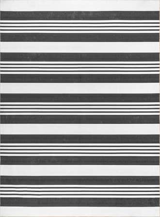 Gray 2' x 3' Regency Stripes Washable Rug swatch