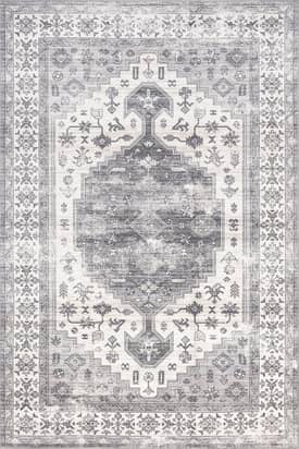 Beige 2' 6" x 6' Daisy Washable Persian Rug swatch