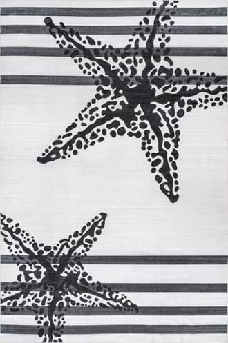 8' x 10' Maddy Starfish and Stripes Washable Rug primary image