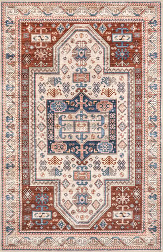 4' x 6' Selma Washable Medallion Rug primary image