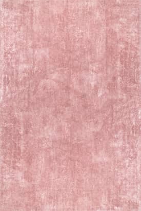 Pink 6' x 9' Washable Solid Shag Rug swatch