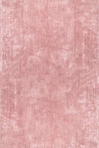 Pink 4' Washable Solid Shag Rug swatch