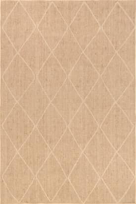 Natural 9' x 12' Giselle Easy-Jute Washable Trellis Rug swatch
