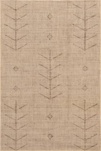 Natural 8' x 10' Chicory Easy-Jute Washable Arrow Rug swatch