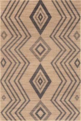 Natural Milly Easy-Jute Washable Waves Rug swatch