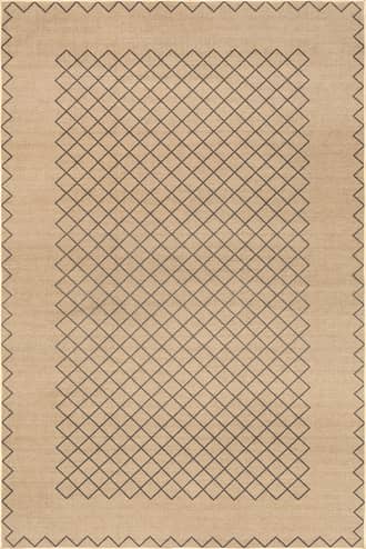Natural 5' x 8' Sloane Easy-Jute Washable Crosshatch Rug swatch