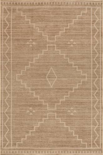 Natural 9' x 12' Linden Easy-Jute Washable Shapes Rug swatch