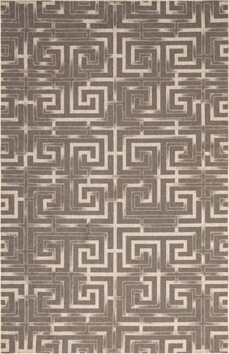Natural 8' x 10' Mariana Easy-Jute Washable Maze Rug swatch
