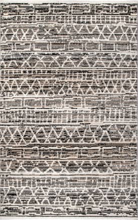 Gray Banded Tribal Rug swatch