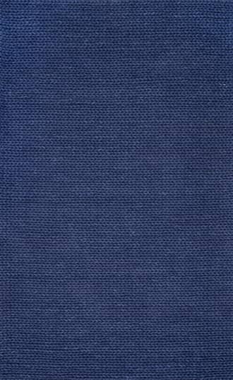 Navy 4' x 6' Softest Knit Wool Rug swatch