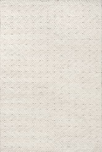 Ivory 8' x 10' Therese Chevron Wool Rug swatch