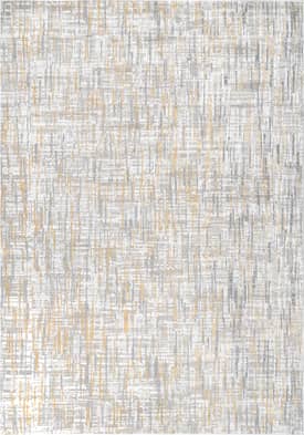 Gold 9' x 12' Isabella Crosshatch Abstract Rug swatch