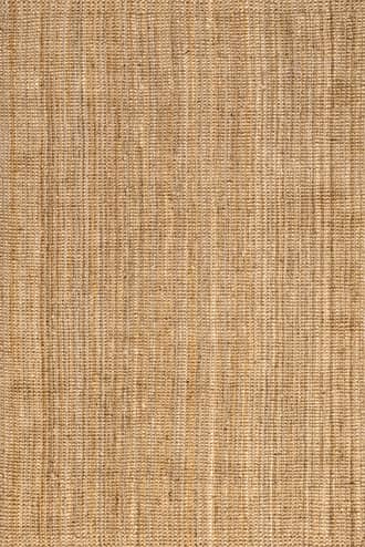 Natural 4' Handwoven Jute Ribbed Solid Rug swatch