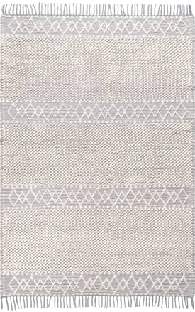 Ivory Leilani Wool Textured Rug swatch
