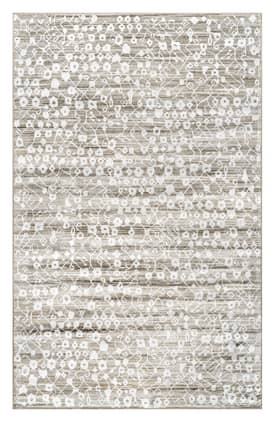 Light Gray Abstract Floral Rug swatch
