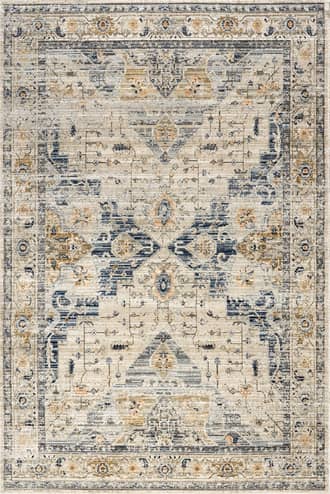 6' 7" x 9' Ariana Winged Medallion Indoor/Outdoor Washable Rug primary image