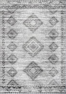 Gray 3' x 5' Faded Aztec Rug swatch
