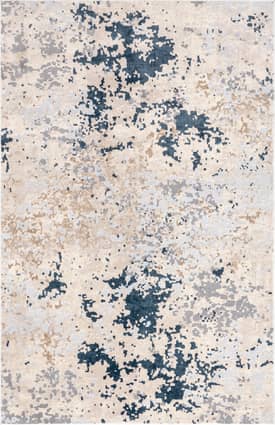 Light Gray 3' x 5' Mottled Abstract Rug swatch