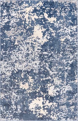 Blue 3' x 5' Mottled Abstract Rug swatch