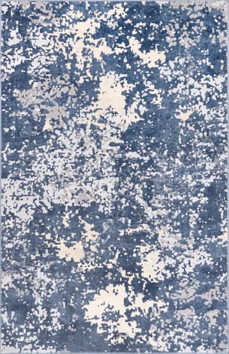 Blue 4' x 6' Mottled Abstract Rug swatch