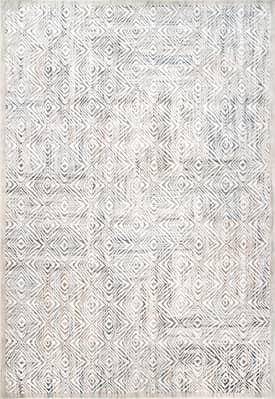 Gray 5' x 8' Scrolling Abstract Rug swatch