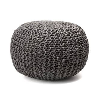 Knitted Jute Pouf primary image