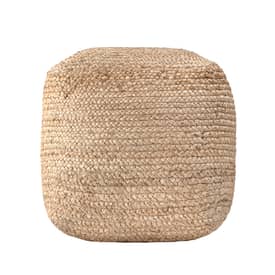 Natural Jute Braided Pouf swatch