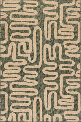 Elowyn Abstract Maze Indoor/Outdoor Rug primary image