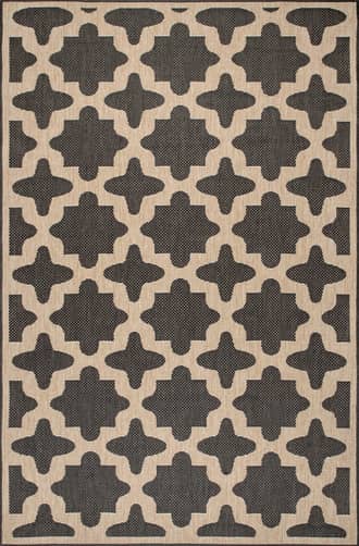 Charcoal Starry Trellis Indoor/Outdoor Rug swatch
