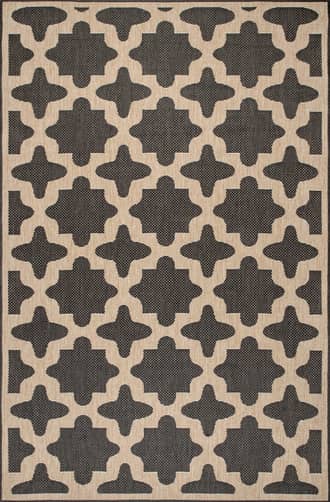 Charcoal Starry Trellis Indoor/Outdoor Rug swatch