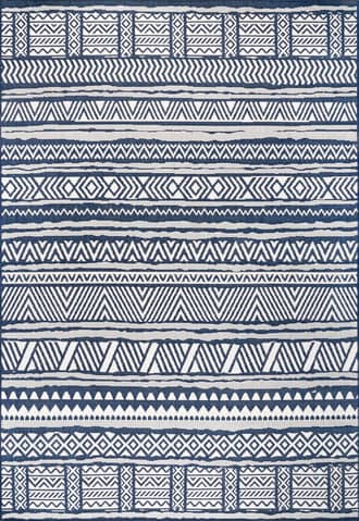 9' 6" x 12' Striped Banded Indoor/Outdoor Rug primary image