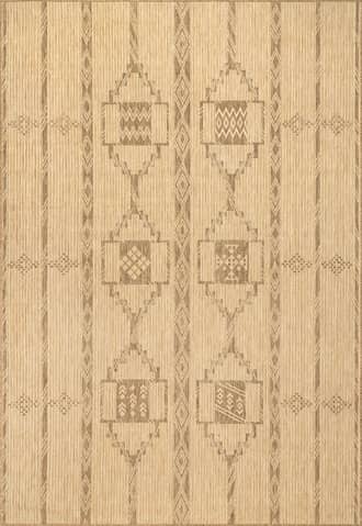 Beige Liana Striped Geometric Indoor/Outdoor Rug swatch