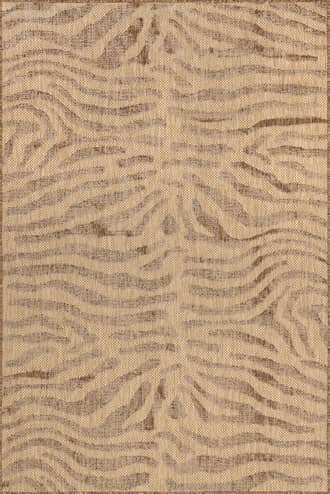 Beige Jovie Zebra Striped Indoor/Outdoor Rug swatch