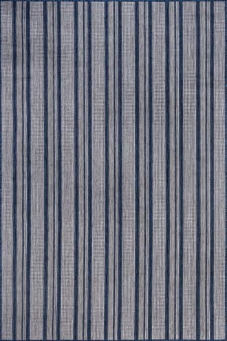 Blue Gazania Striped Indoor/Outdoor Rug swatch