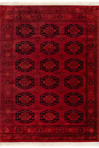 Red 8' x 10' Hailey Persian Trellis Rug swatch