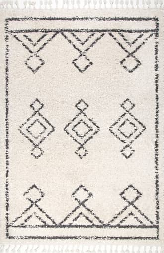 4' x 6' Moroccan Diamond Drop Tassel Rug primary image