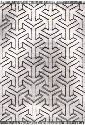2' 8" x 8' Modern Tessellation Tasseled Rug primary image