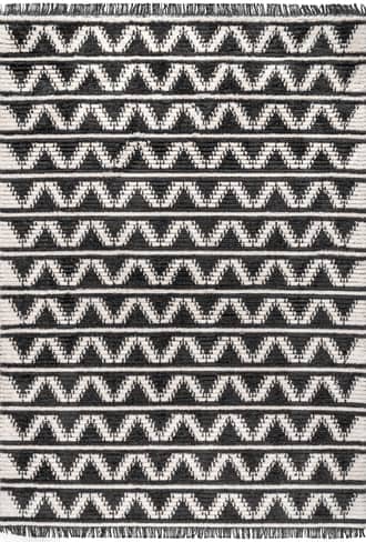 Lacy Chevrons Tasseled Rug primary image