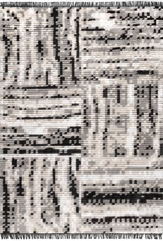 8' x 10' Mottled Tiles Tasseled Rug primary image