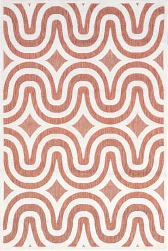 4' x 6' Kitti Retro Waves Indoor/Outdoor Rug primary image