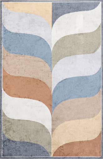 Multicolor 8' x 10' Firenzia Washable Colorful Traverse Rug swatch