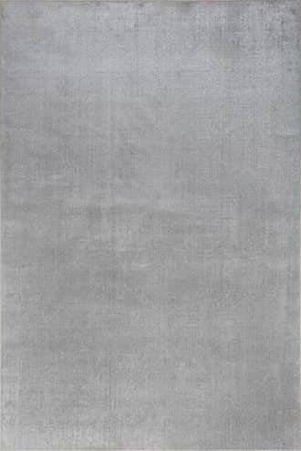 Light Grey 4' x 6' Nori Lustered Solid Washable Rug swatch