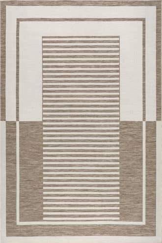 6' 7" x 9' Elina Two-Toned Striped Indoor/Outdoor Rug primary image