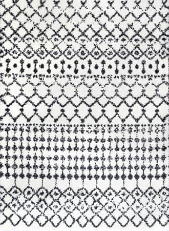 3' x 5' Moroccan Trellis Soft Shag Rug primary image