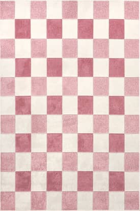 Pink Alexie Two-Tone Checkered Rug swatch